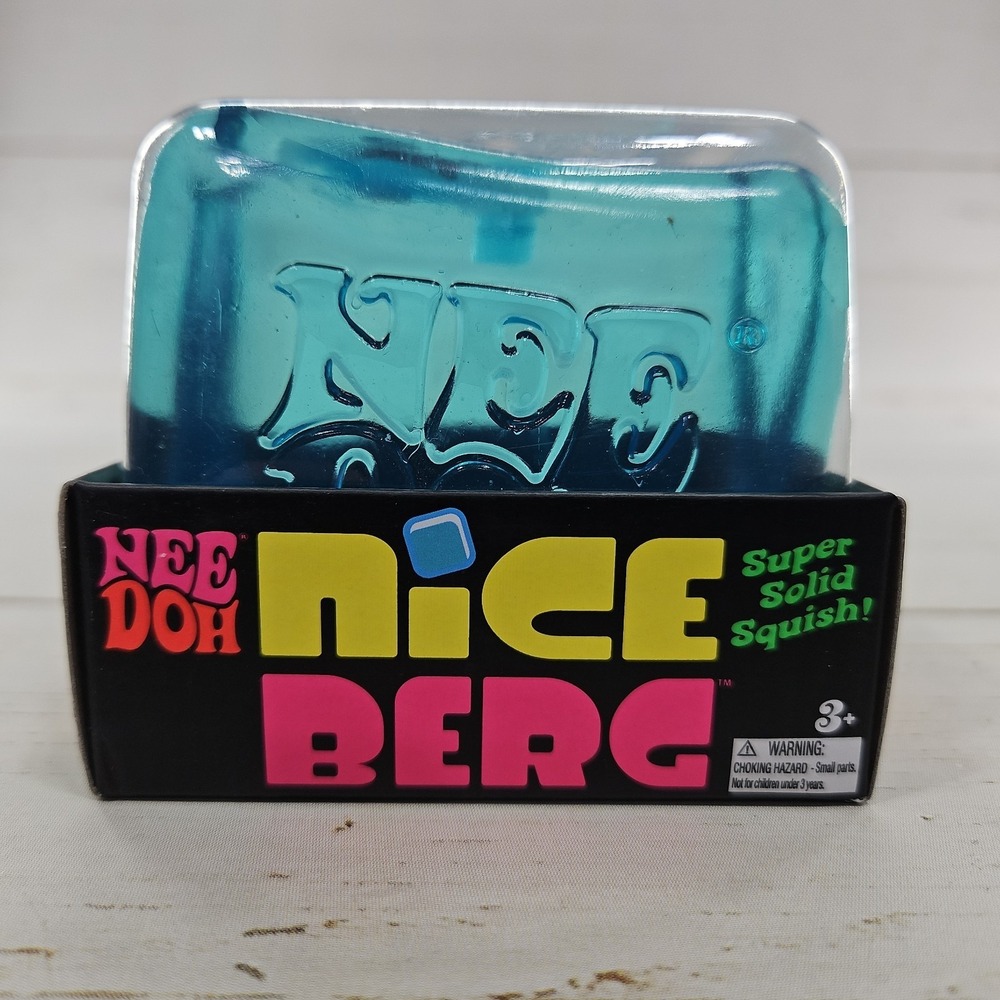 NeeDoh Nice Berg Blue XL Giant Nee Doh Niceberg Squishy Cube Ice TikTok Viral